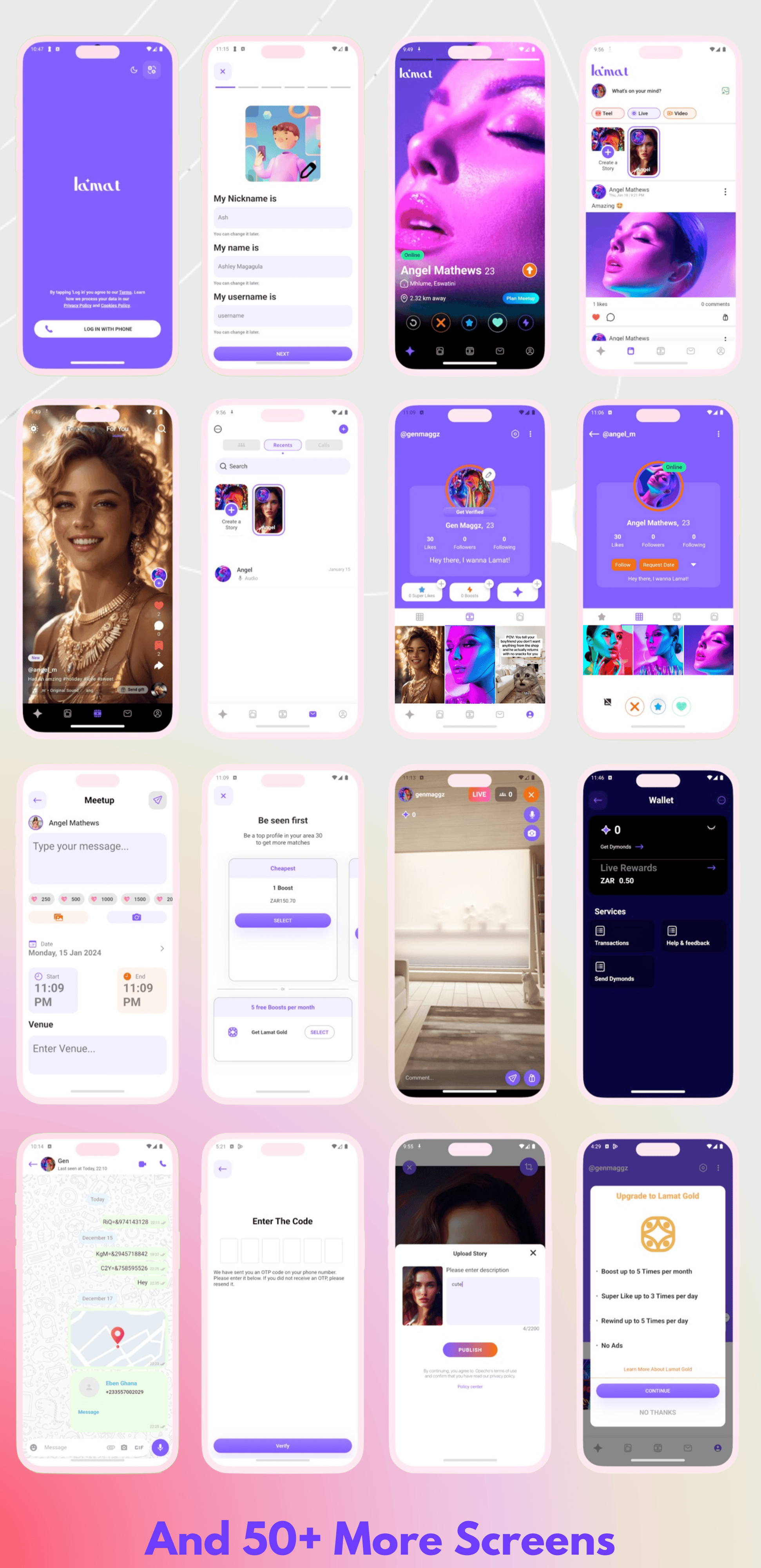 Lamat Ultimate Online Dating Platform, Video Dating, Live Stream