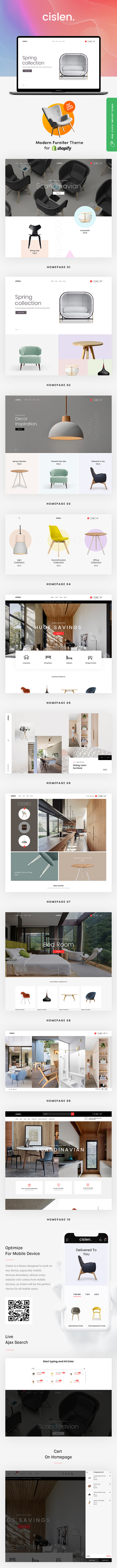Cislen - Modern Furniture Responsive Shopify Theme - 4