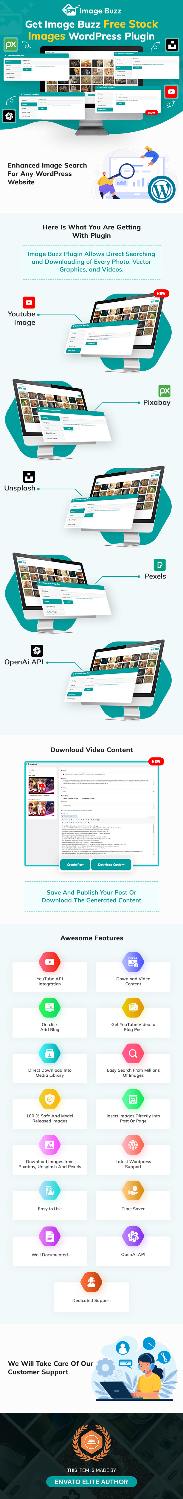 Image Buzz - Free Stock Images WordPress Plugin - 1