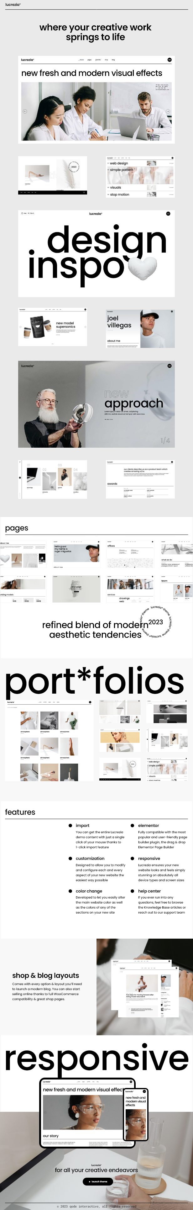 Lucrezia - Creative Agency WordPress Theme - 2