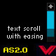 Dynamic text scroll with easing