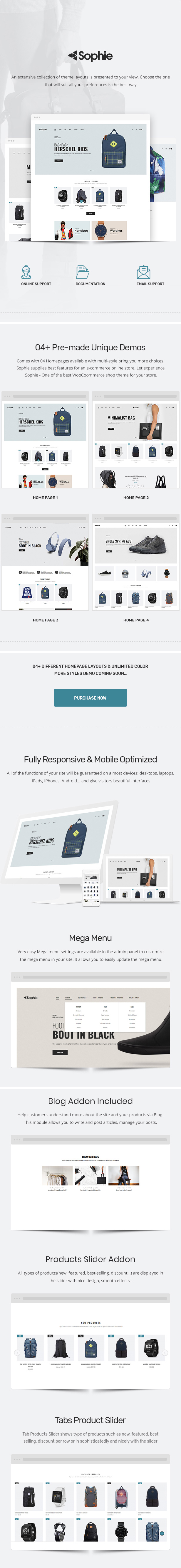Sophie – Responsive WooCommerce Theme