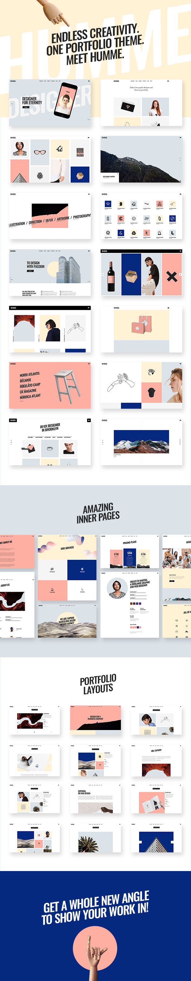 Humme - Design Portfolio Theme - 1