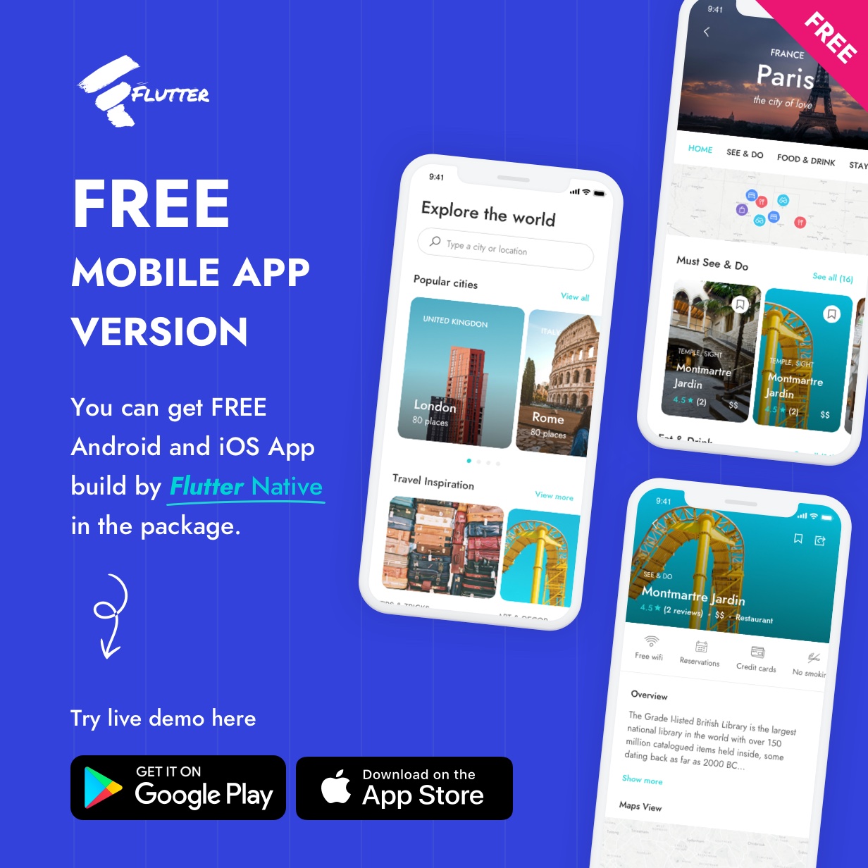 City Travel Guide Fluter App
