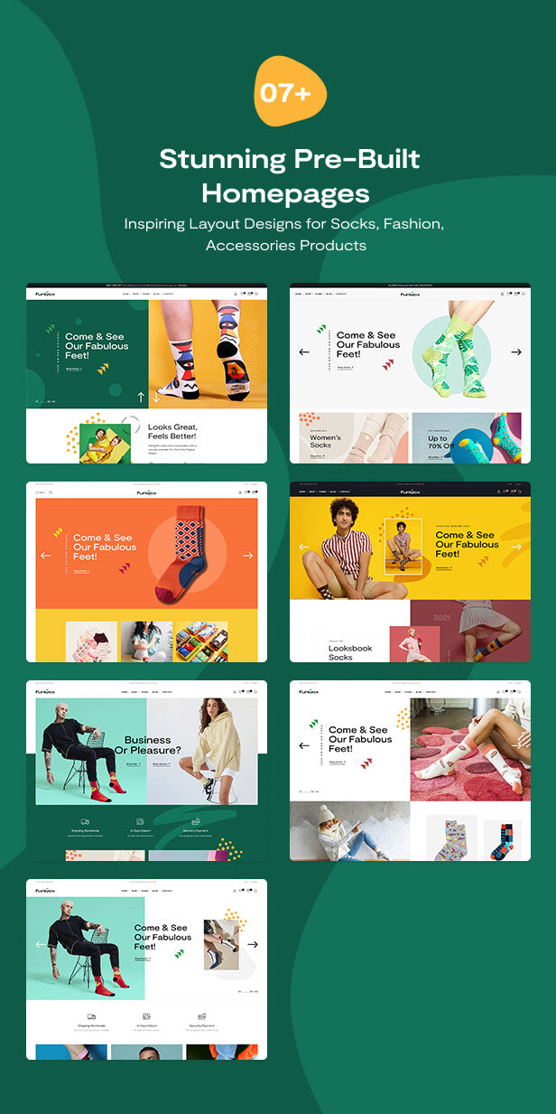 07+ Stunning Pre-built Homepages