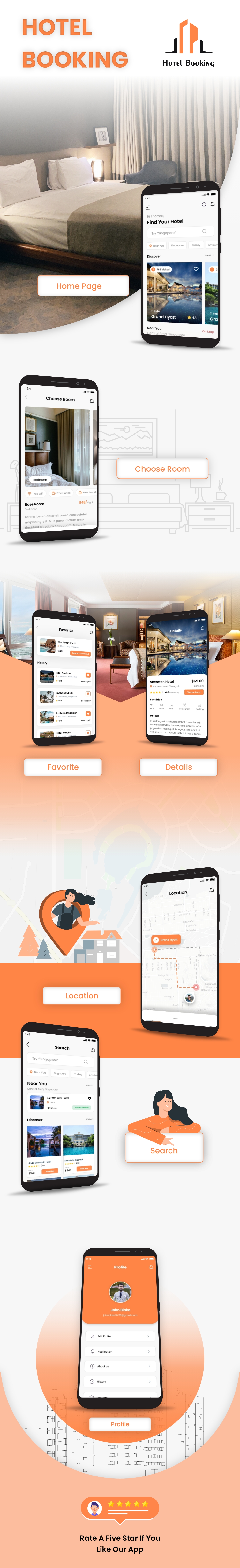 Flutter 2.0 - Hotel booking ui kit - 1