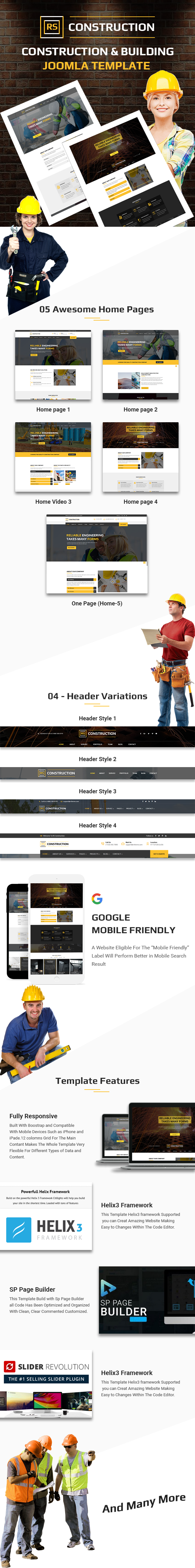 RS Construction - Building and Construction Joomla Template
