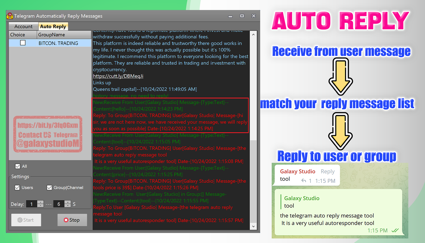 Telegram Auto Reply Message