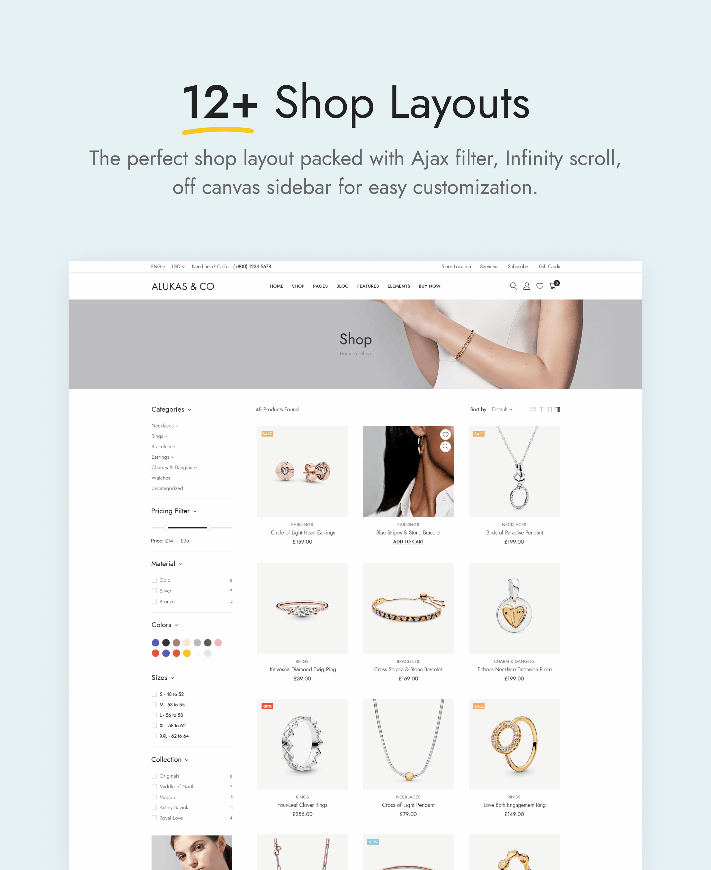 Alukas - Modern Jewelry Store WordPress Theme