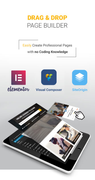 Education WordPress Theme - Seitenersteller per Drag & Drop