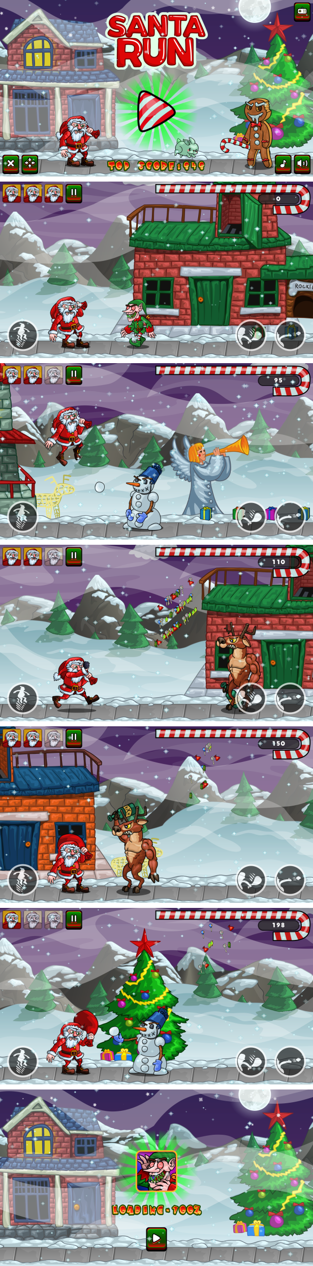 Santa Run - HTML5 Game + Mobile Version! (Construct 3 | Construct 2 | Capx) - 3