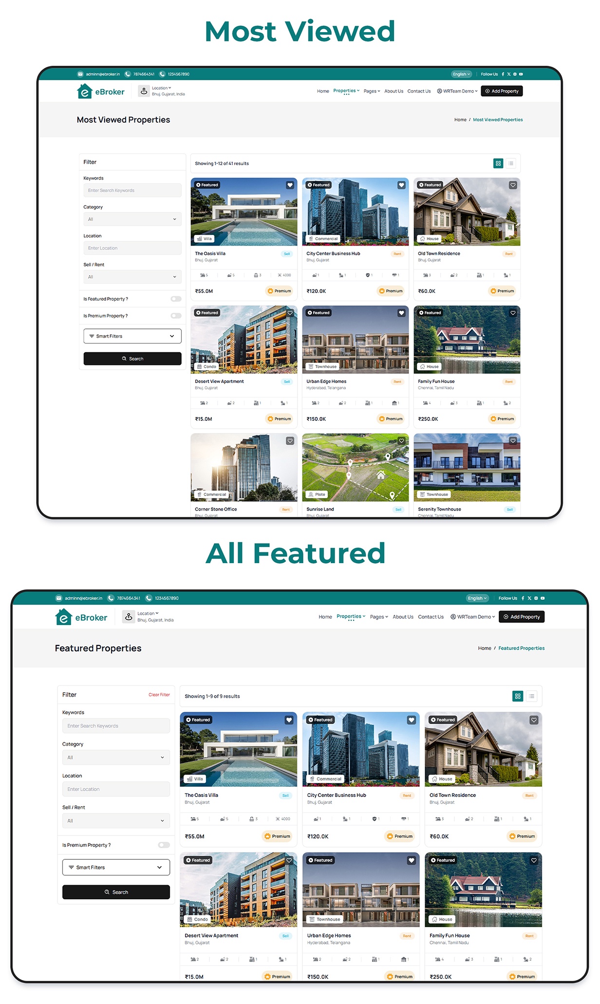 eBroker - Real Estate Property Buy-Rent-Sell Flutter app with Laravel Admin Panel | Web Version - 32