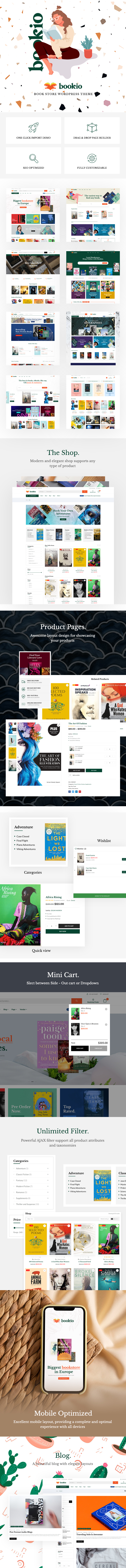 Book Store WooCommerce WordPress Theme Bookio Preview