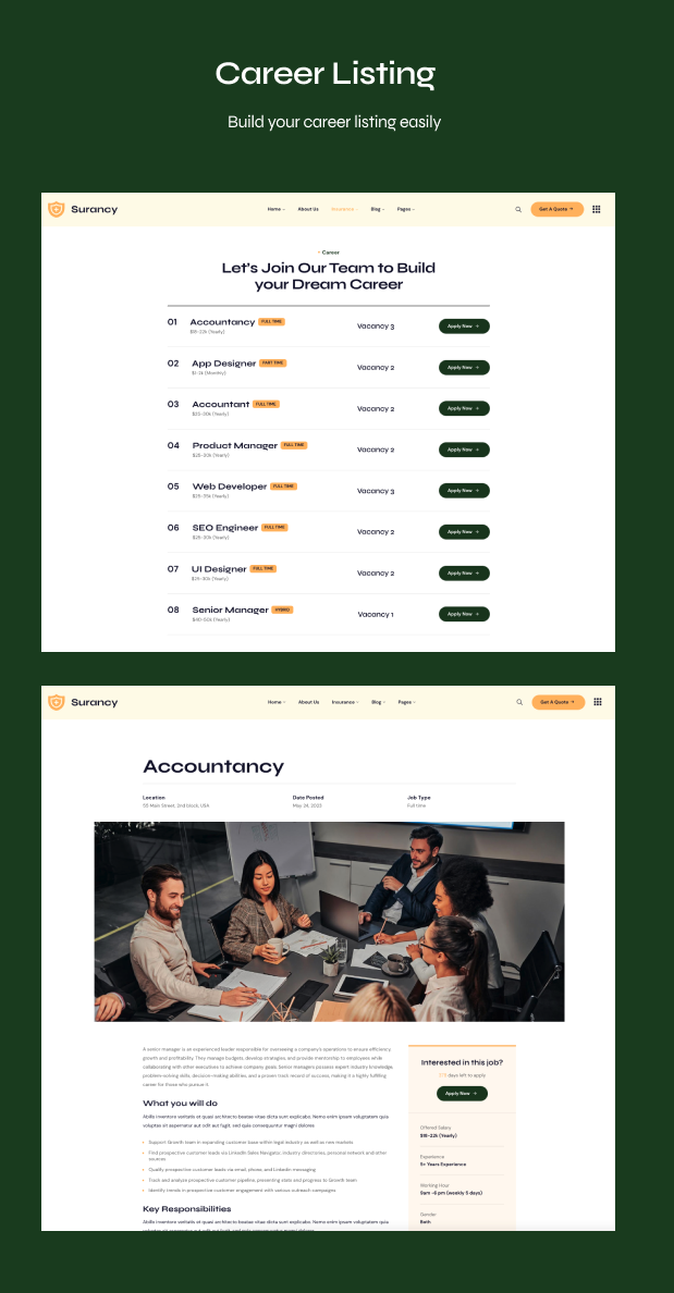 Insurance Agency WordPress Theme