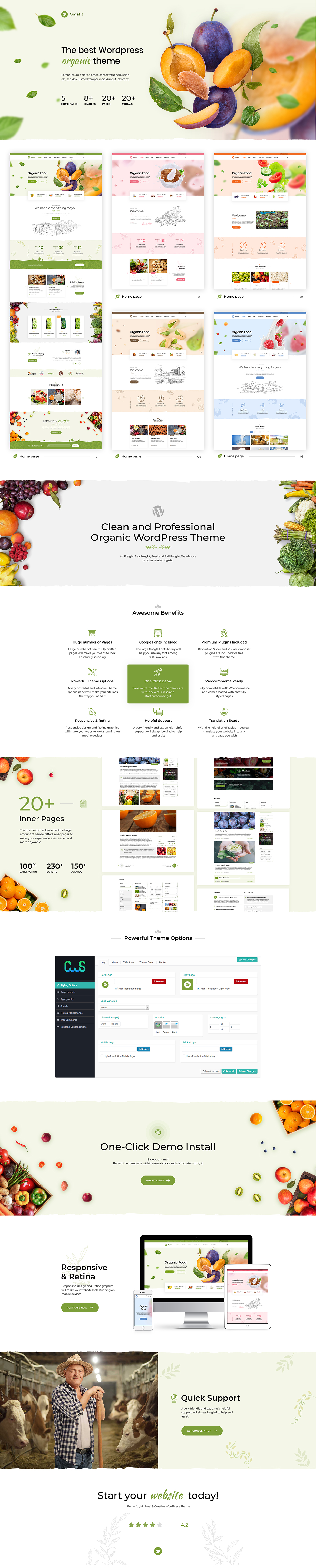 OrgaFit - Organic and Health WordPress Theme