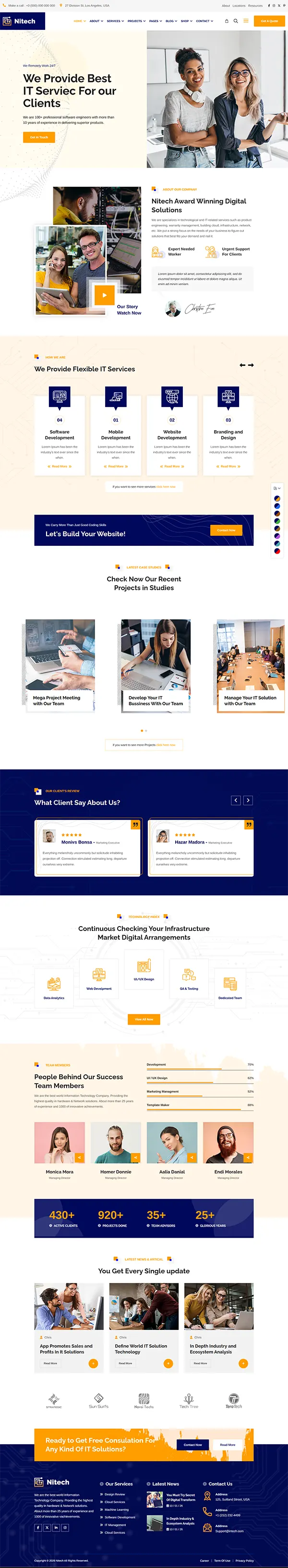 Nitech joomla template