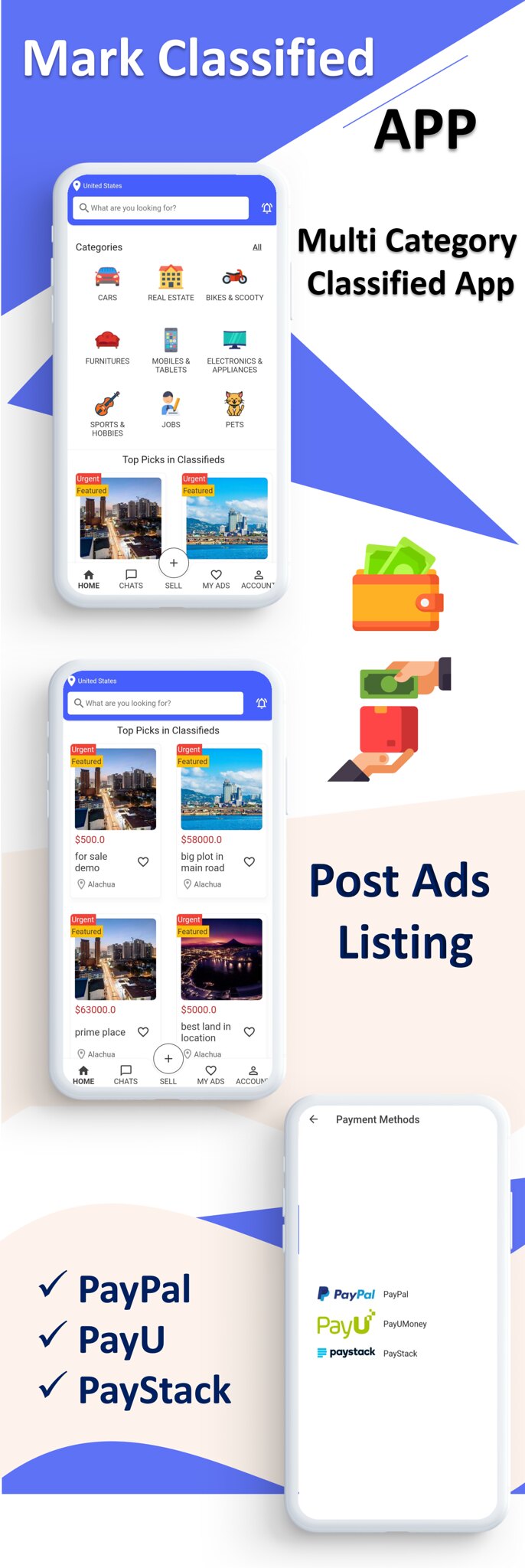 Mark Classified App | Classified App | Multi Payment Gateways Integrated | Buy & Sell | Subscription - 3