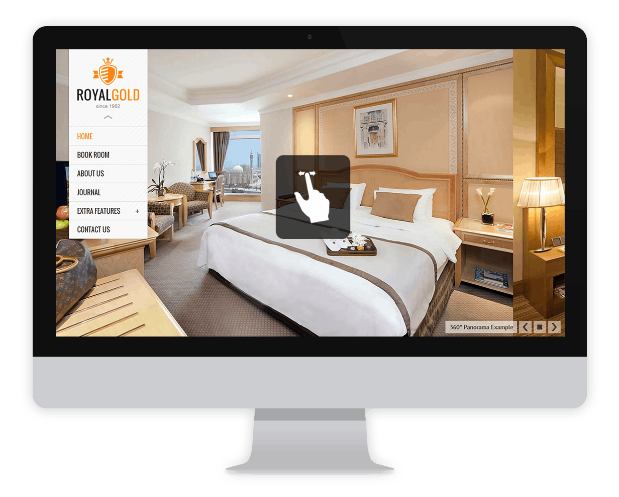 RoyalGold - A Luxury & Responsive Hotel or Resort Theme For WordPress - 1