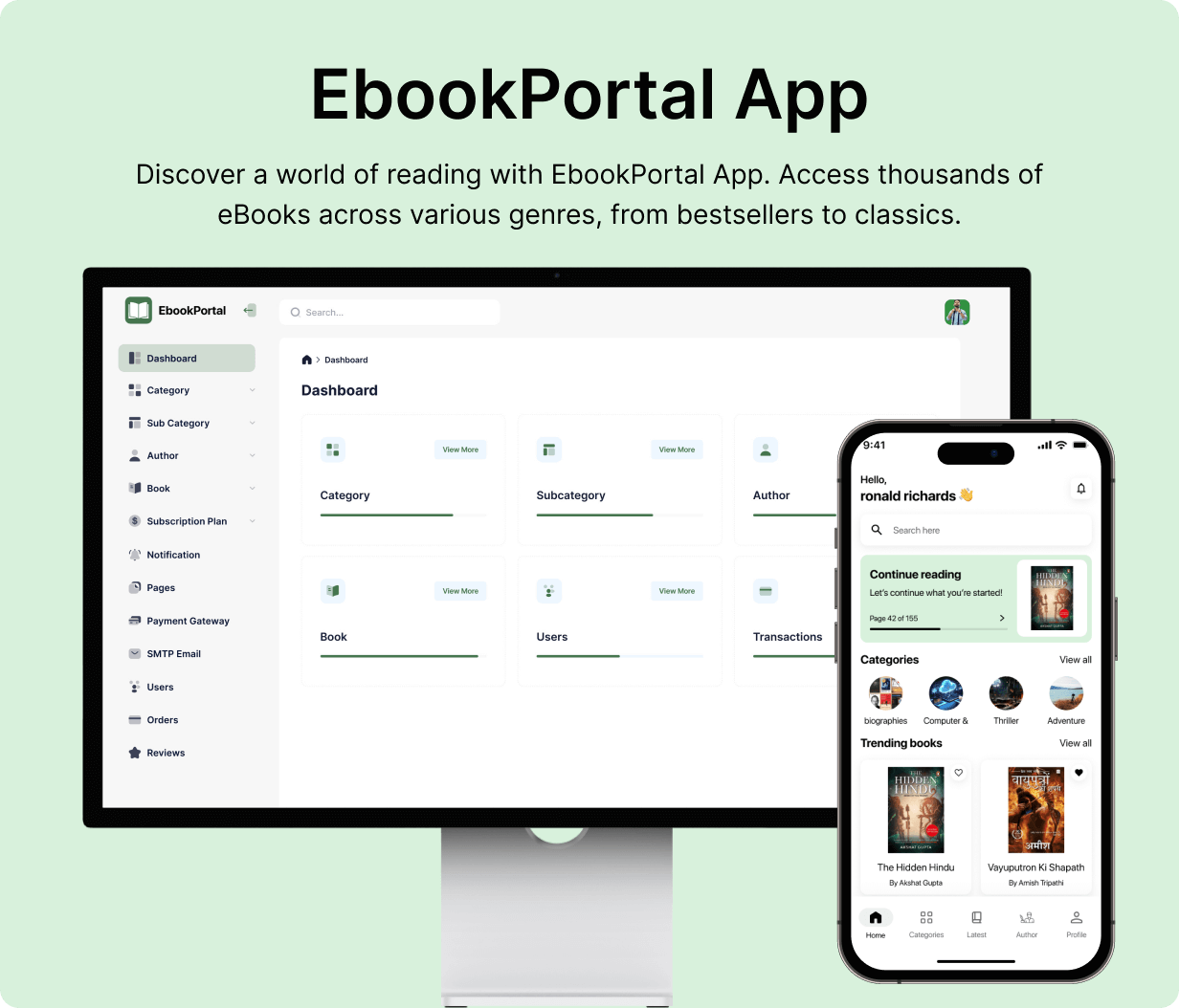 EbookPortal: Ebook Full App in Flutter with NodeJs Backend | ReadHub App - 5