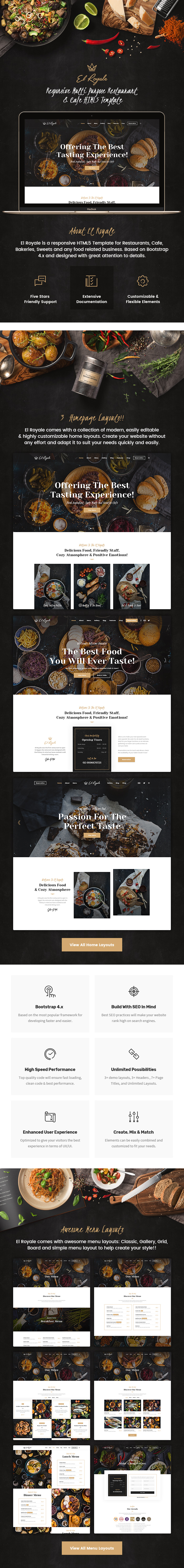 Elroyale - Restaurant & Cafe HTML5 Template - 2