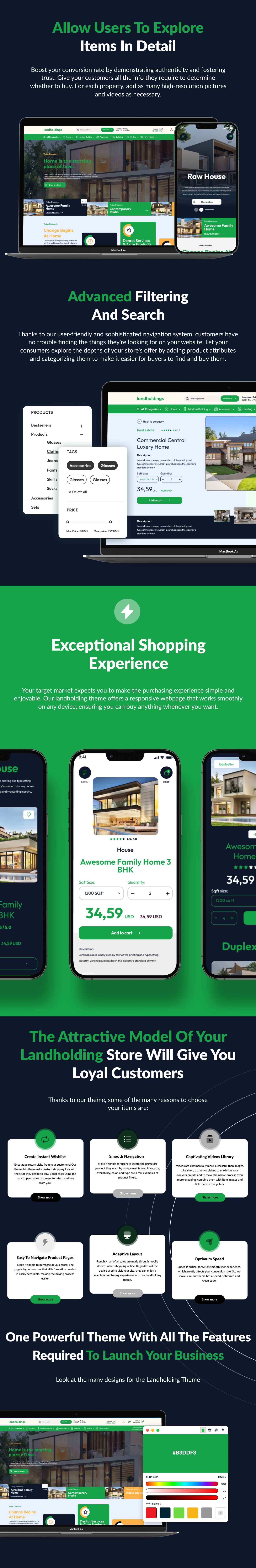 Land Holdings - Luxury Property Opencart 4 Template