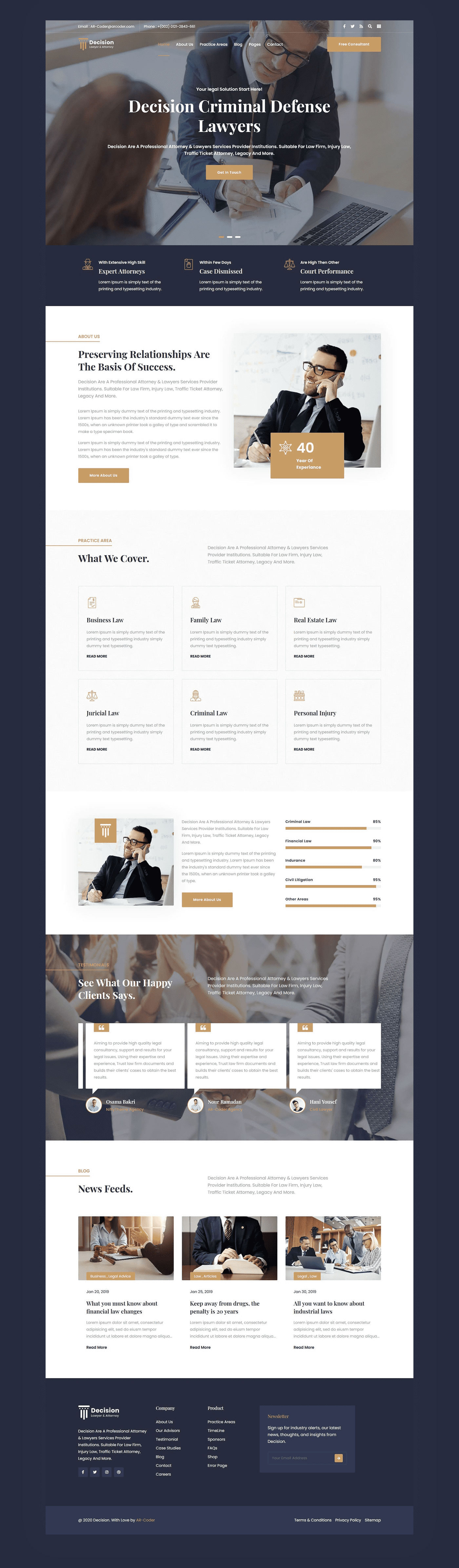 Decision - Law & Lawyer WordPress Theme - 3
