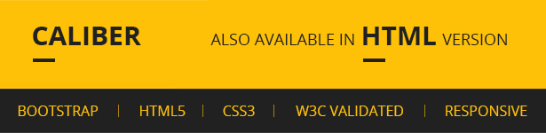 Caliber - Creative Multi Purpose PSD Template - 1