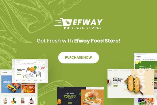 Efway - Food Store eCommerce Prestashop Theme