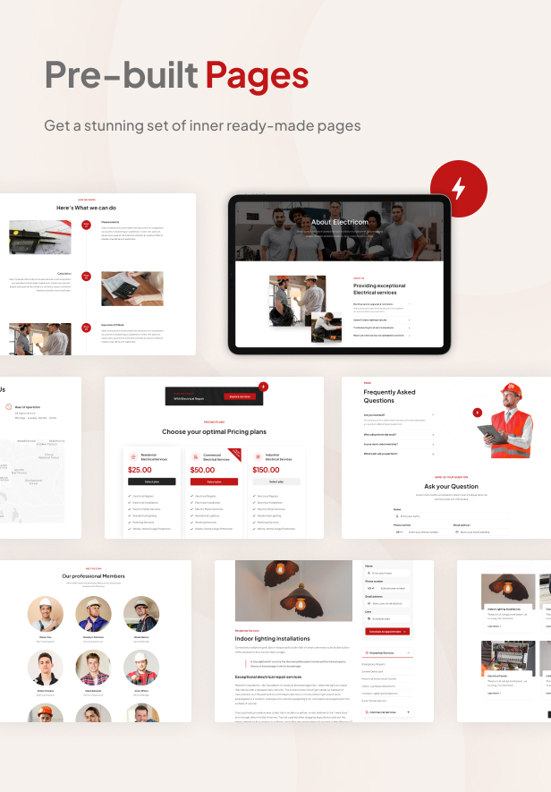 Electricom - Electricity Mobility Services WordPress theme
