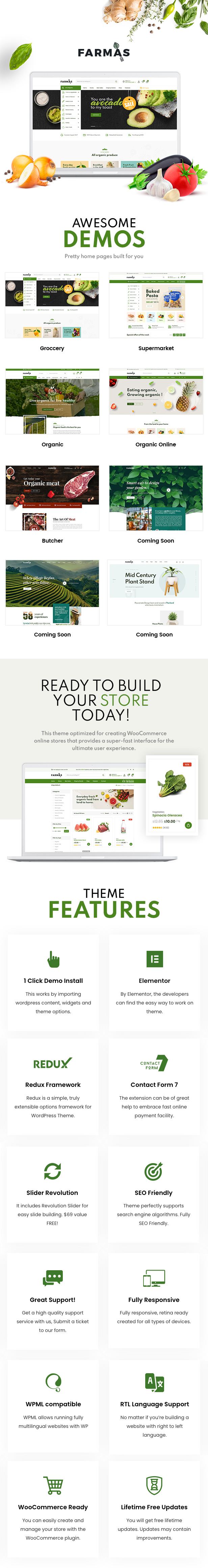 Farmas - Organic Food Store WordPress Theme - 5