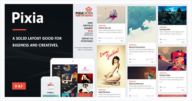 Pixia Wordpress Theme