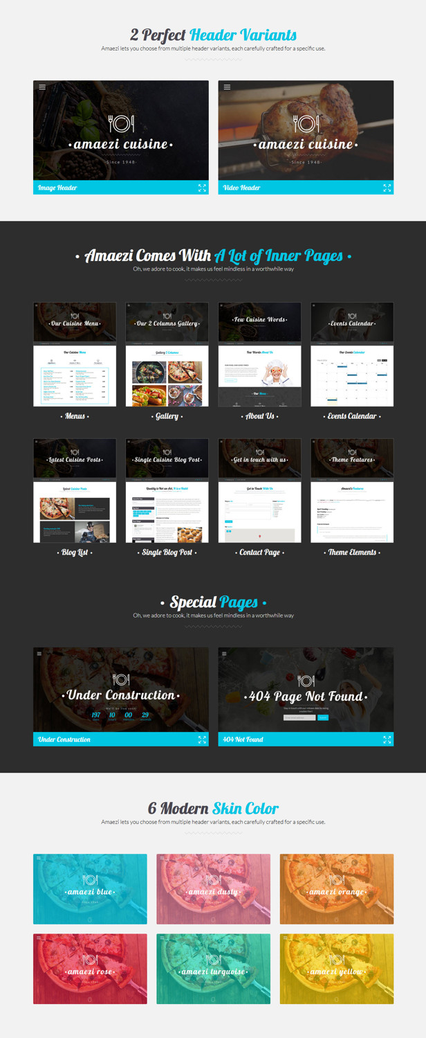 Amaezi - Responsive Restaurant HTML Template - 3