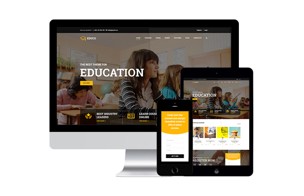 Mobile-Friendly Education WordPress-Theme