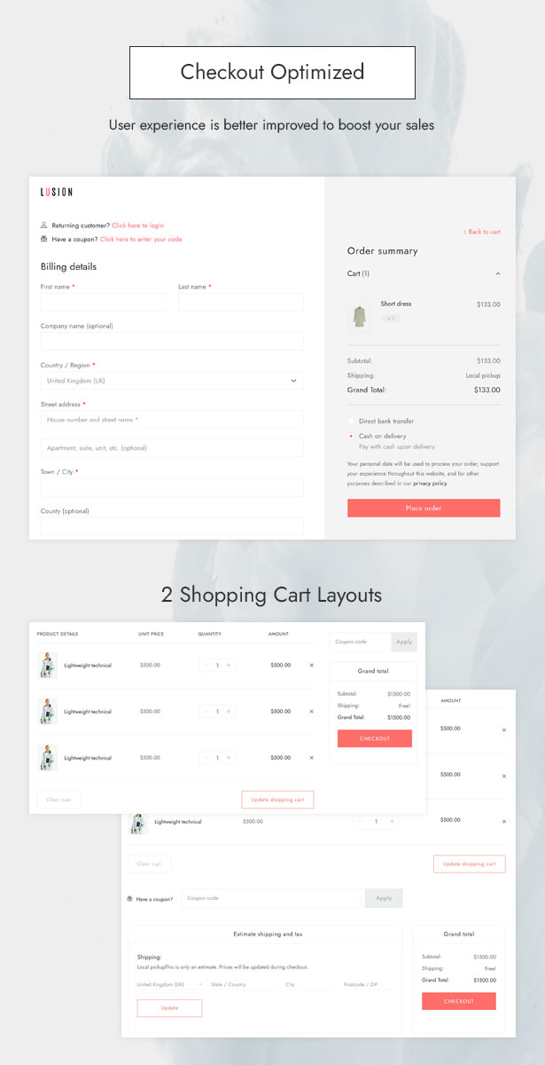 Lusion - Multipurpose Ecommerce Wordpress Theme