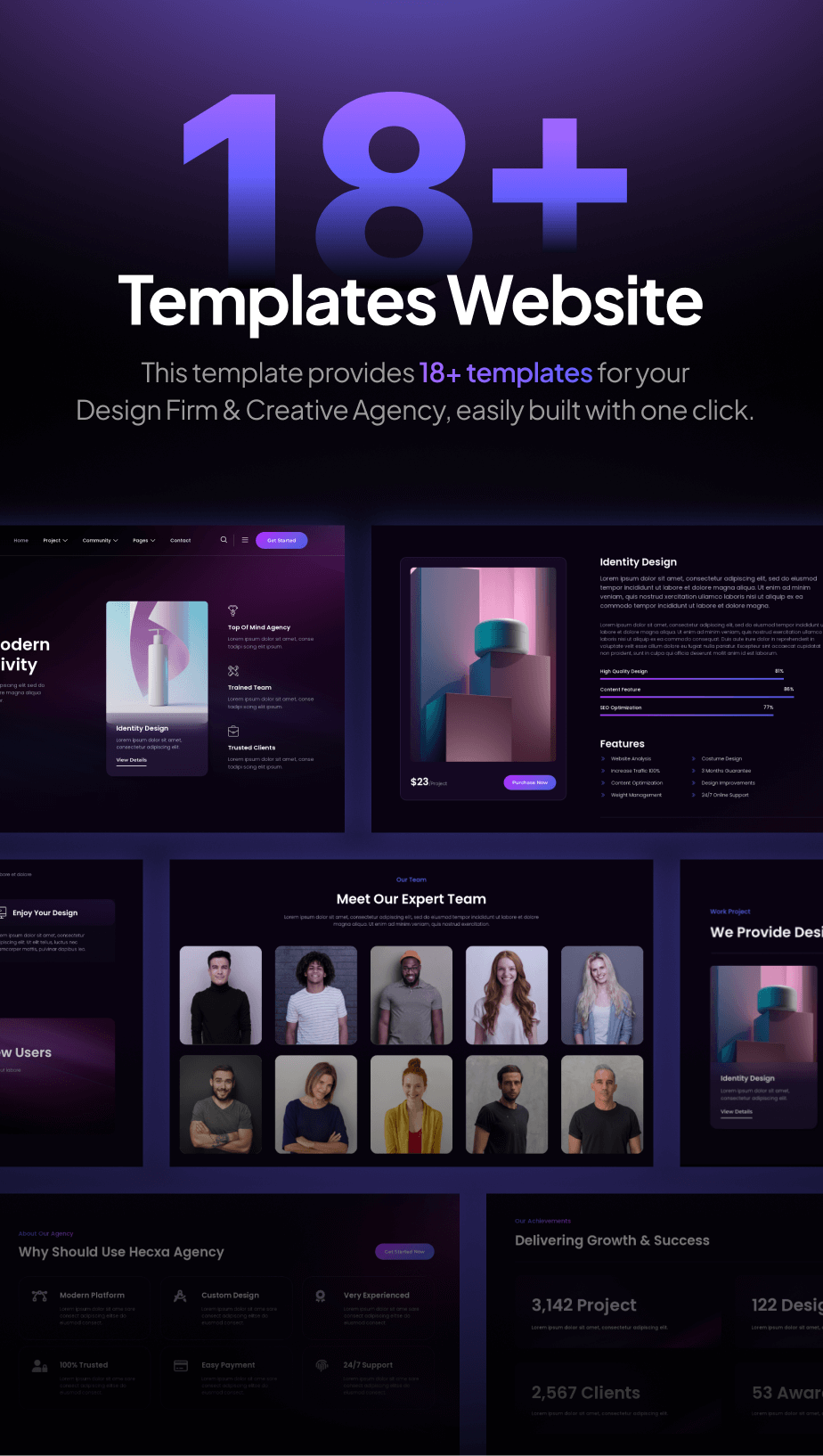Hecxa – Creative Design Agency FSE WordPress Theme - 4