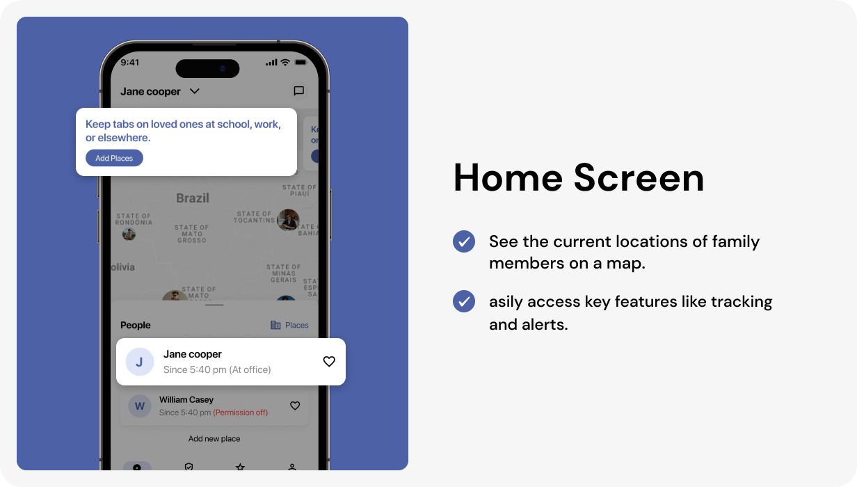 Findme UI template | Family Location Tracker App in Flutter | Navigation Assistant App Template - 6