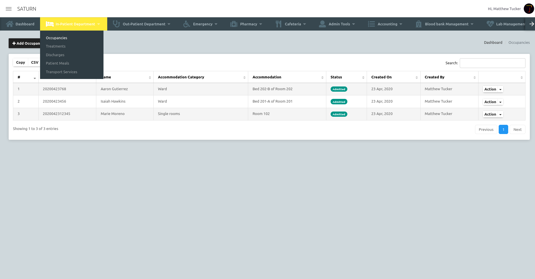 Saturn | Hospital Management System - 15