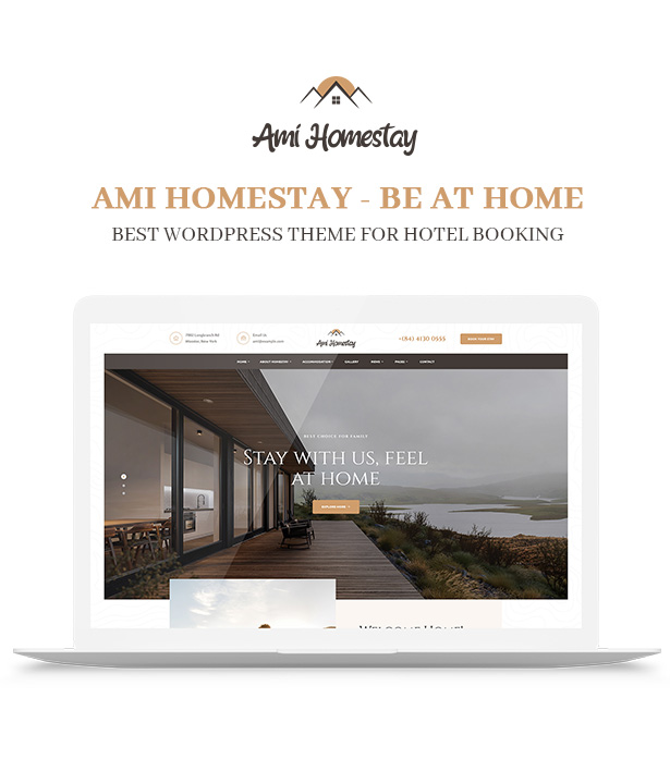 Tema WordPress de reserva de estadia em casa de família Ami