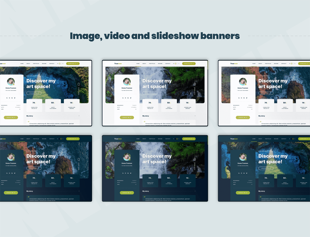 Trueman - Personal Portfolio React NextJS Template - Description 5