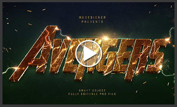 3D Electric Text Effects - 1