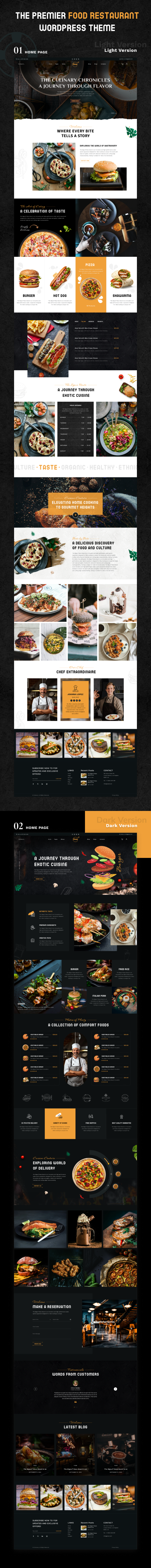 Dishify - Restaurant WordPress Theme