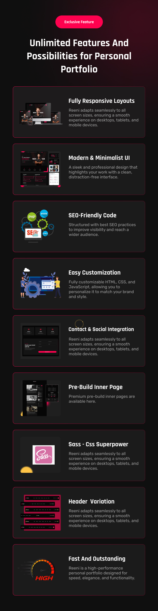 Reeni – Personal Portfolio CV & Resume HTML Template - 11