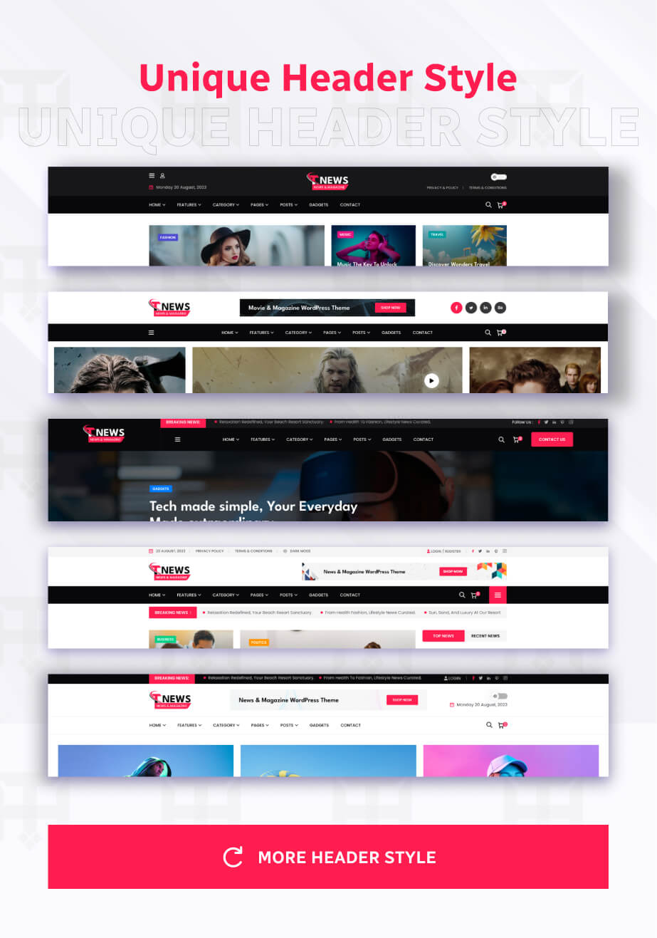 TNews - News & Magazine WordPress Theme