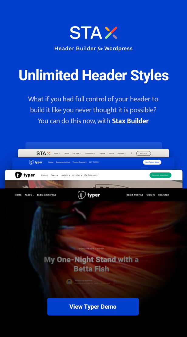 Unlimited Header Style
