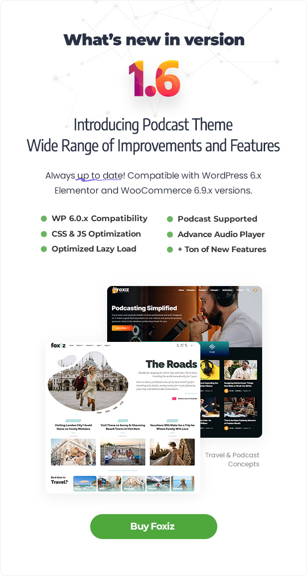 foxiz wordpress news theme version 1.6