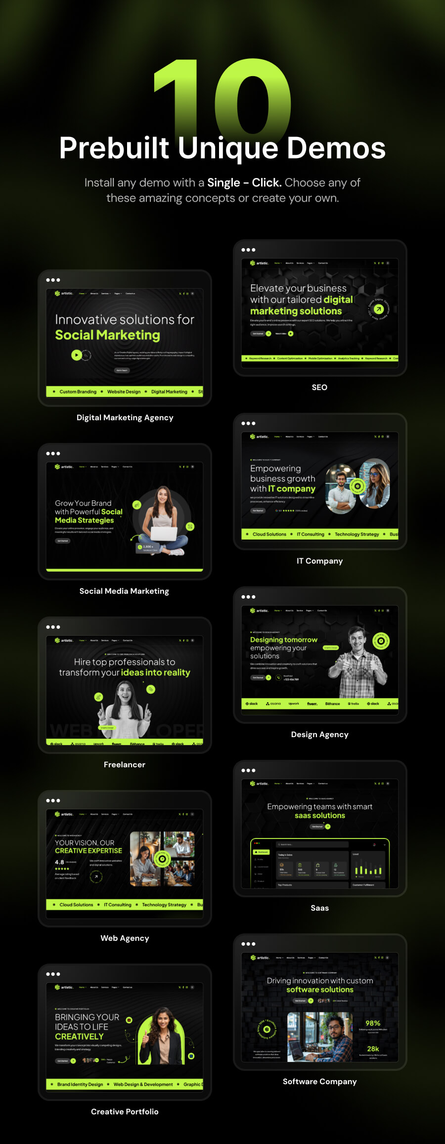 Artistic - Digital Marketing Agency WordPress Theme - 3