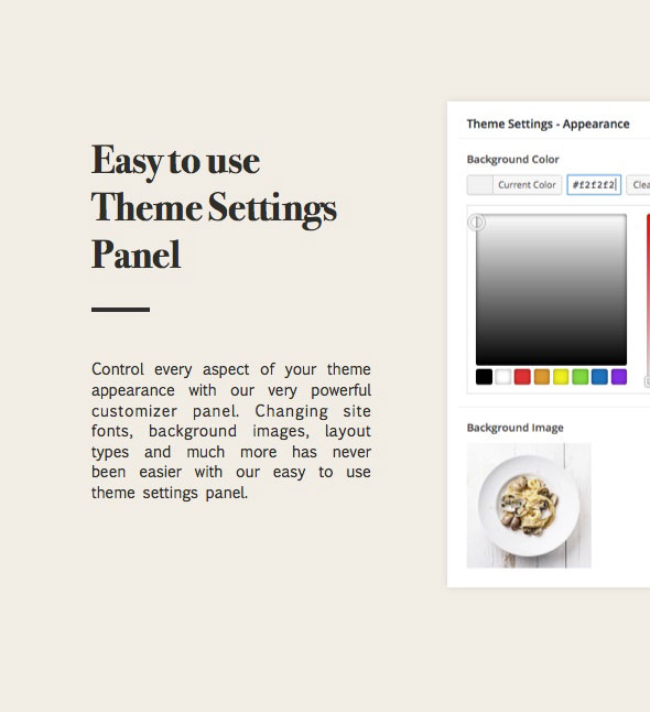 cooking recipes theme with powerful and easy customizer