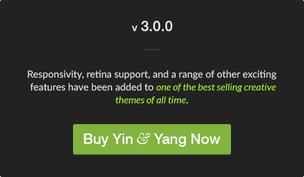 Yin & Yang: Modern, Responsive, Clean & Creative WordPress Portfolio Theme, powered by AJAX - 1