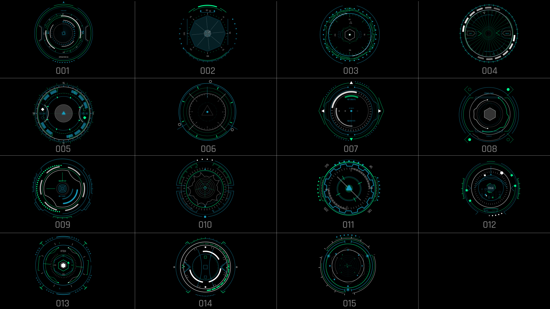 Ultimate HUD Library For Premiere Pro - 65