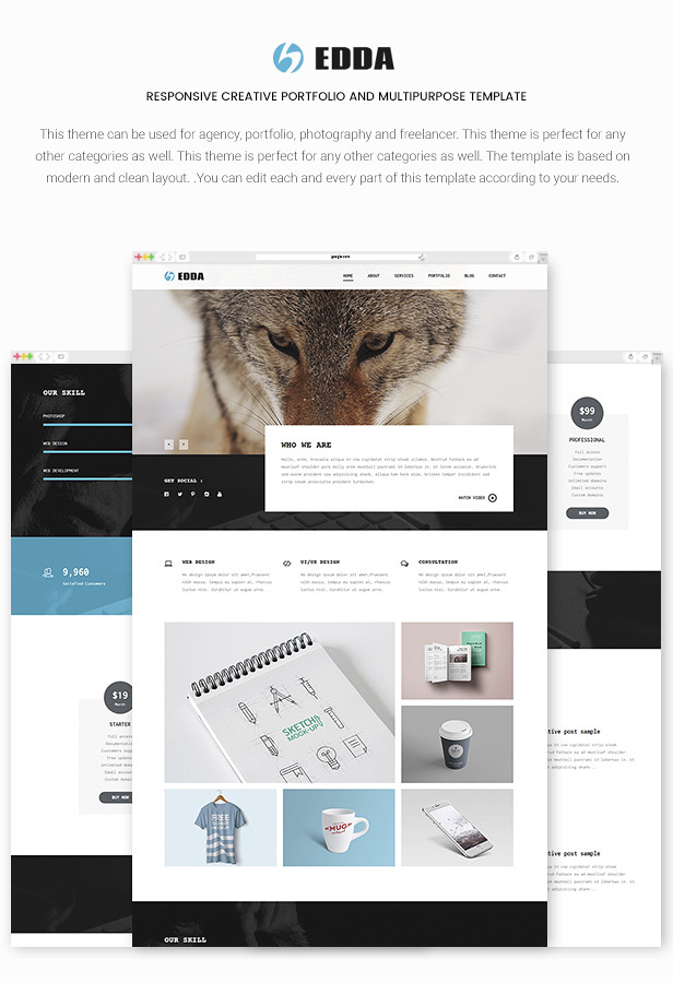 Edda - Responsive Creative Portfolio and Multipurpose Template - 7